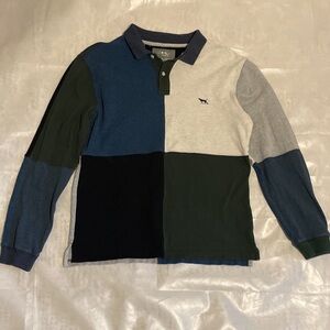 Rodd & Gunn Colorblock Long Sleeve Polo Shirt Men’s Medium